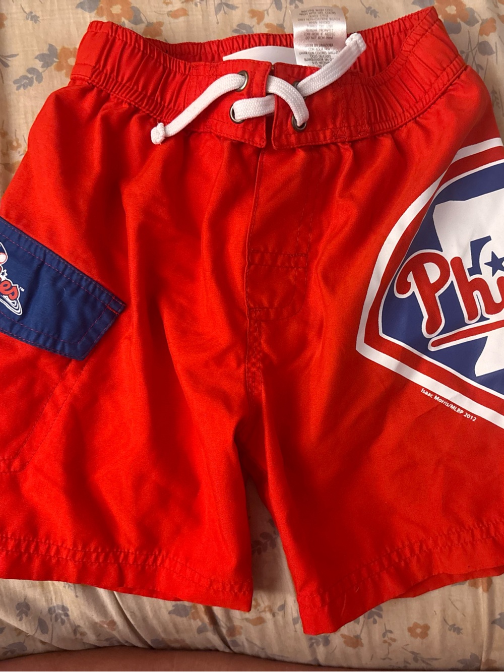 Phillies Genuine Merchandise Red Swim Trunks